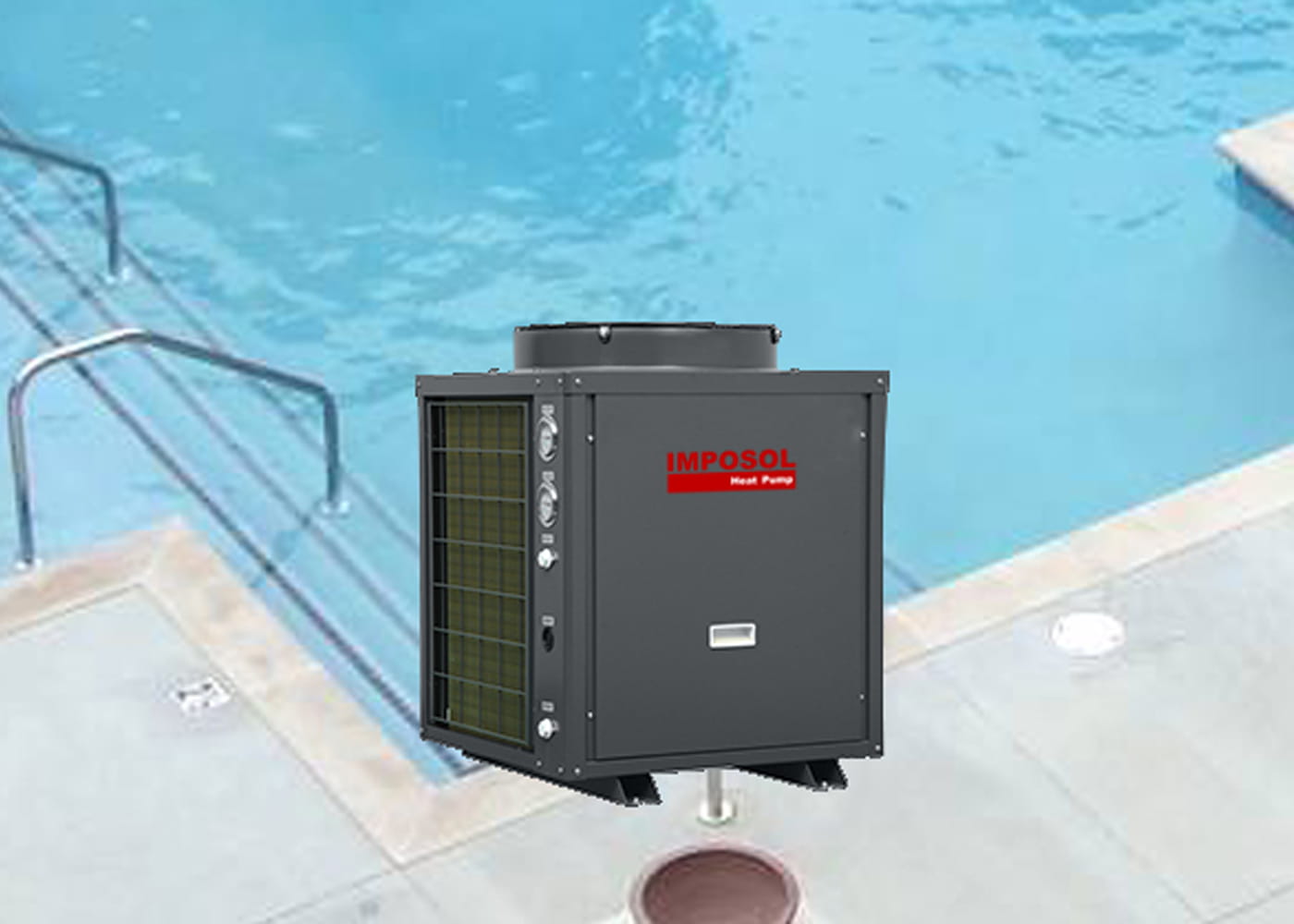 15 kW fast hastighed kommerciel luft til vand varmepumpe opvarmning/køling af swimmingpool